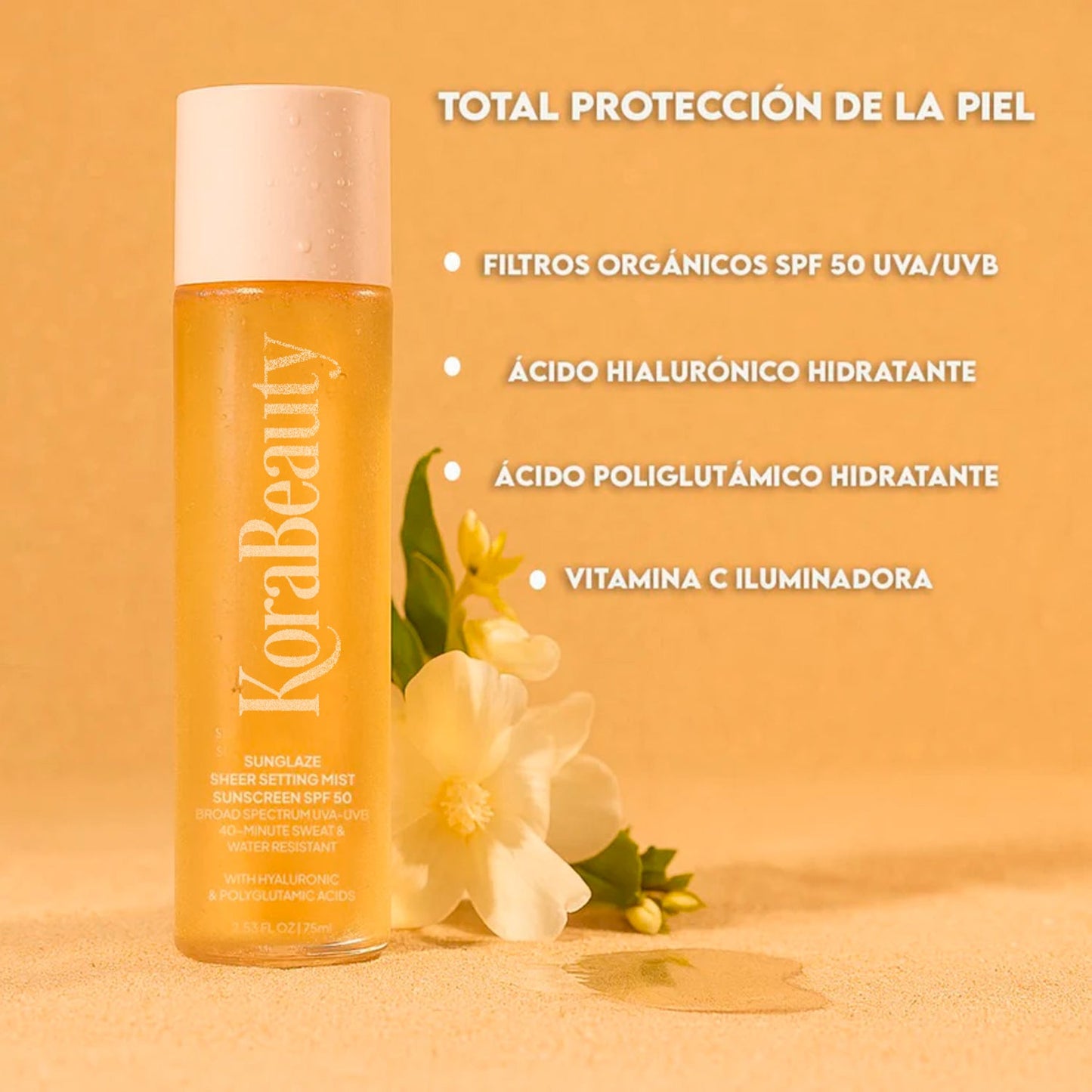 Bruma Fijadora con SPF 50 – Piel Radiante y Protegida